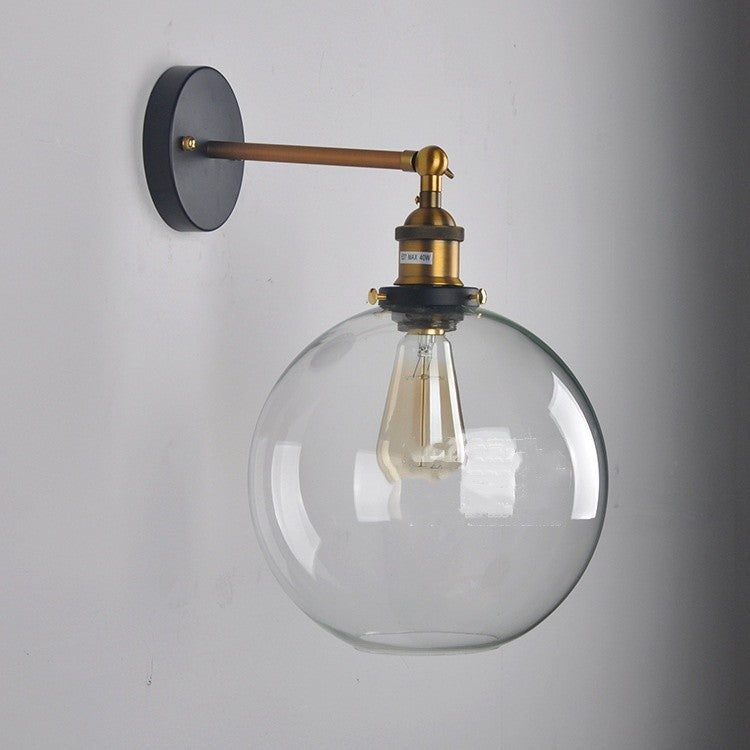 Amber Glass Wall Lamp