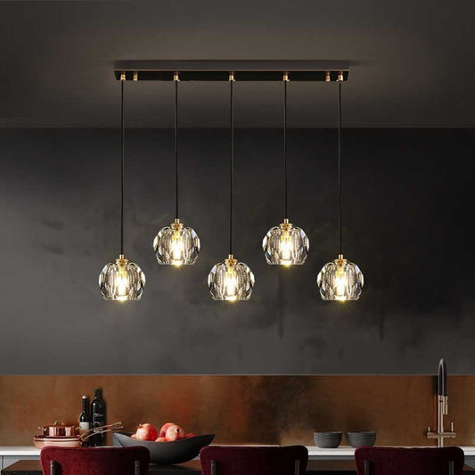 All-Copper Crystal Chandelier
