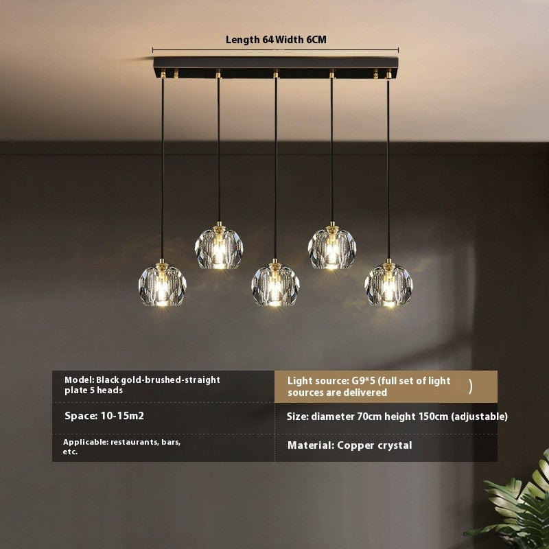 All-Copper Crystal Chandelier