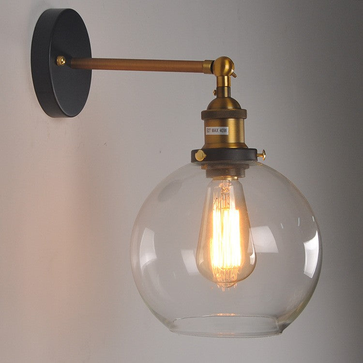Amber Glass Wall Lamp