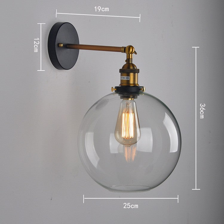 Amber Glass Wall Lamp
