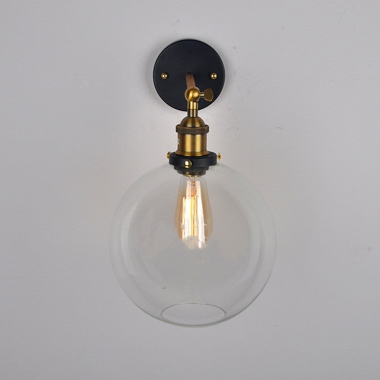 Amber Glass Wall Lamp
