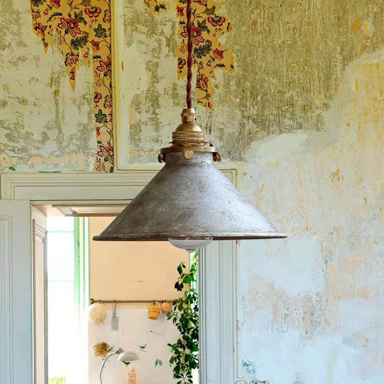 American Industrial Copper Pendant Light
