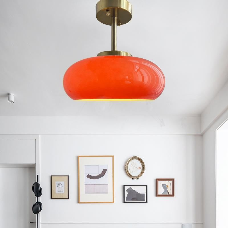 Bauhaus Glass Egg Tart Pendant Lamp
