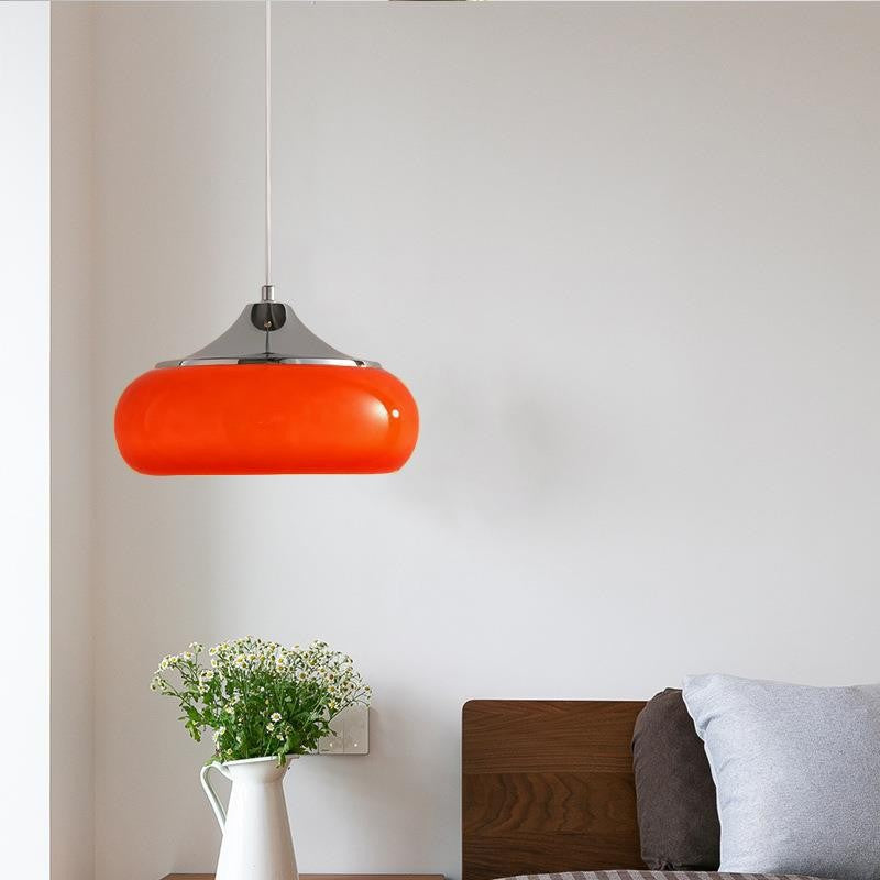 Bauhaus Glass Egg Tart Pendant Lamp