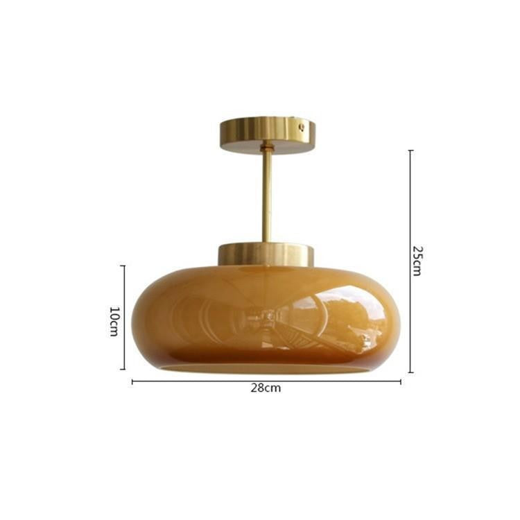 Bauhaus Glass Egg Tart Pendant Lamp