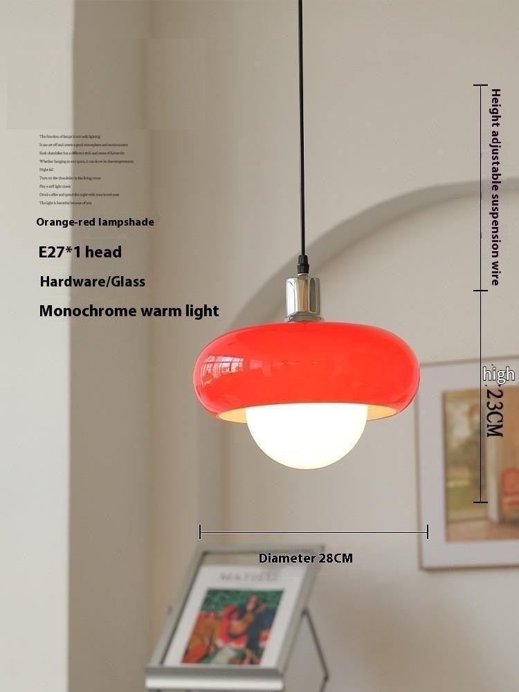 Bauhaus Glass Egg Tart Pendant Lamp