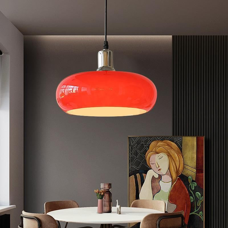 Bauhaus Glass Egg Tart Pendant Lamp