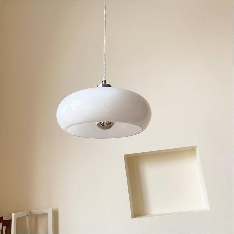Bauhaus Glass Egg Tart Pendant Lamp