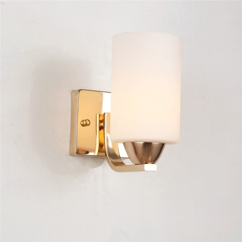 Chrome Glass Bedside Wall Lamp