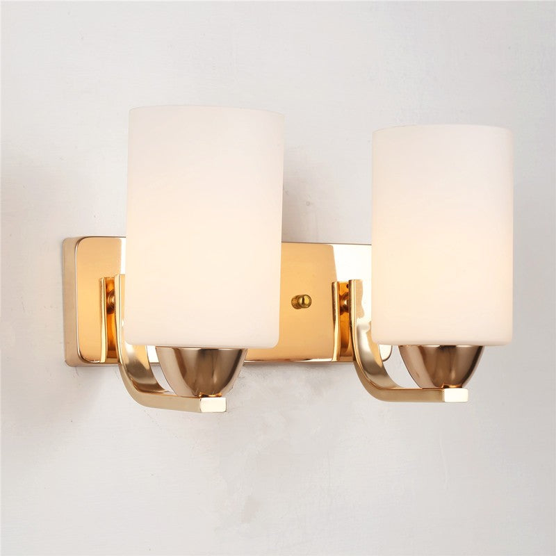 Chrome Glass Bedside Wall Lamp