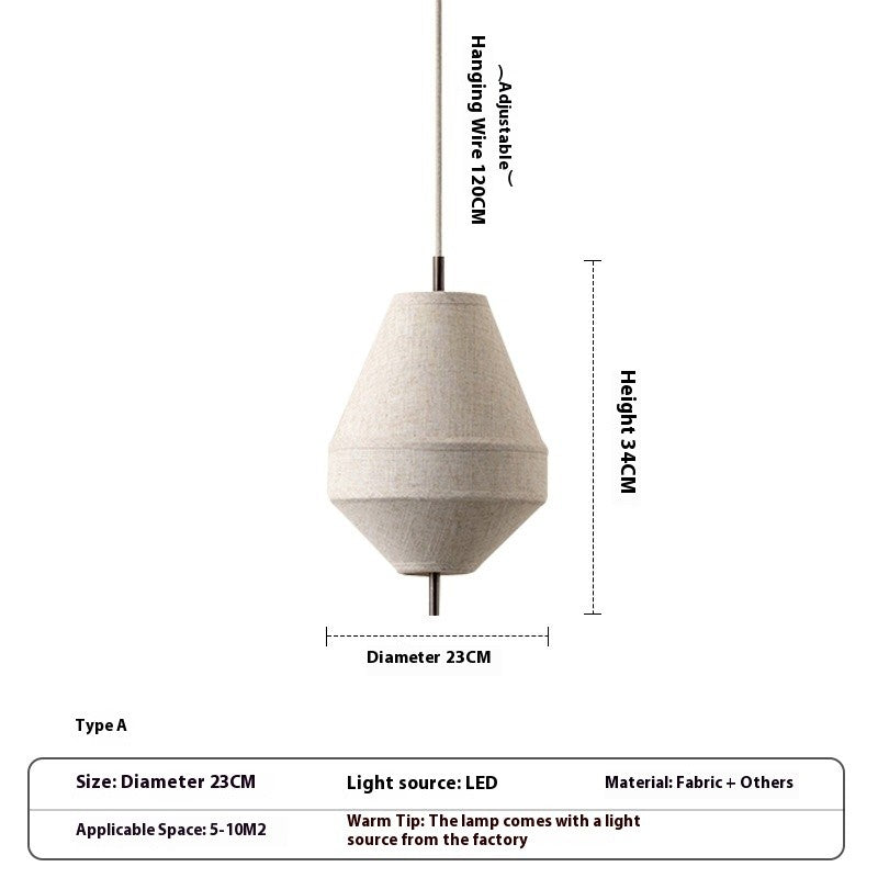 Japanese Fabric Chandelier