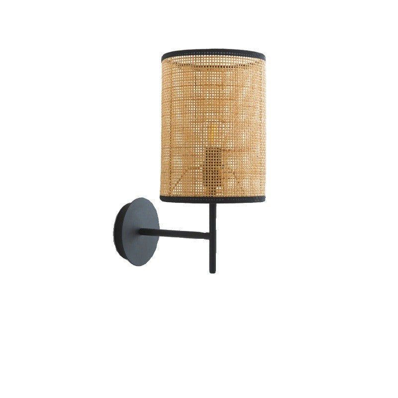 Japanese Rattan Wall Lamp