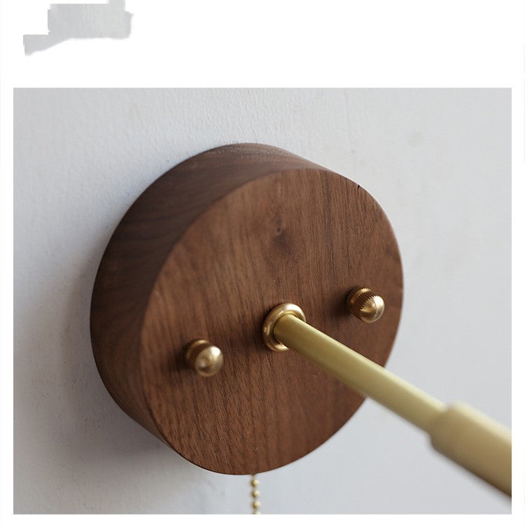 Nordic Wooden Niche Wall Lamp