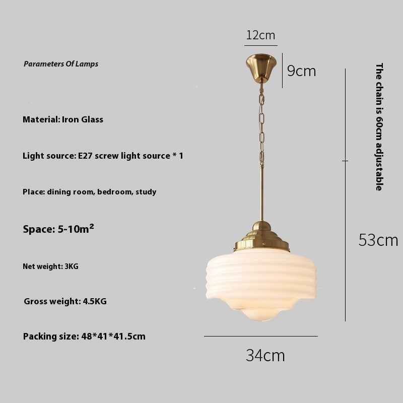 Retro Metal Bar Pendant Lamp