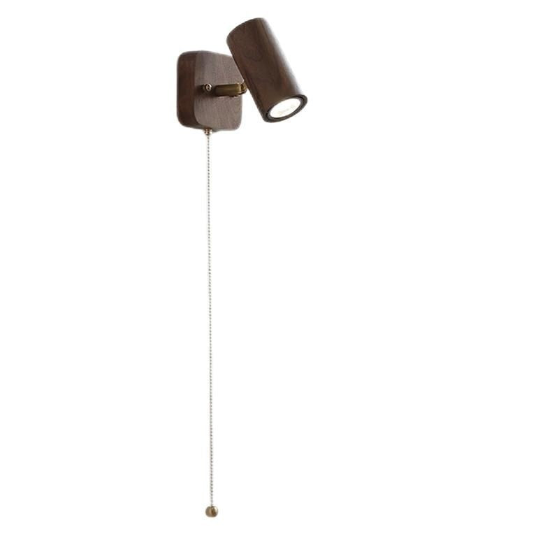 Retro Walnut Wall Lamp