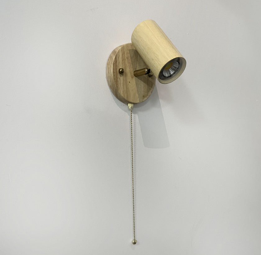 Retro Walnut Wall Lamp