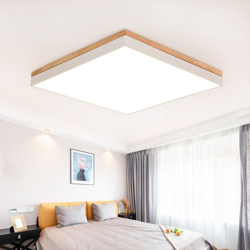 Solid Wood Round LED Ceiling Light